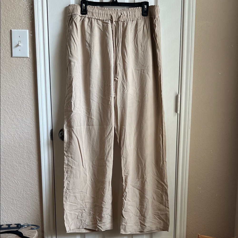 For The Republic Women's Tan Wide-leg pants